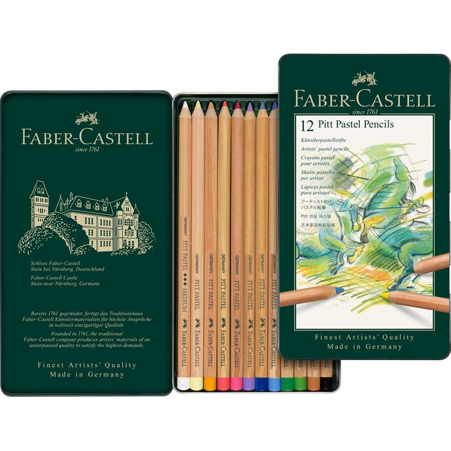 Faber Castell Pitt Pastel Pencil Set - Pack of 12