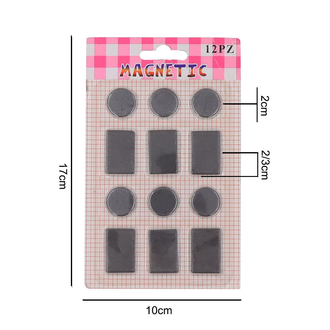 Magnet Shapes Set 12 Pc's