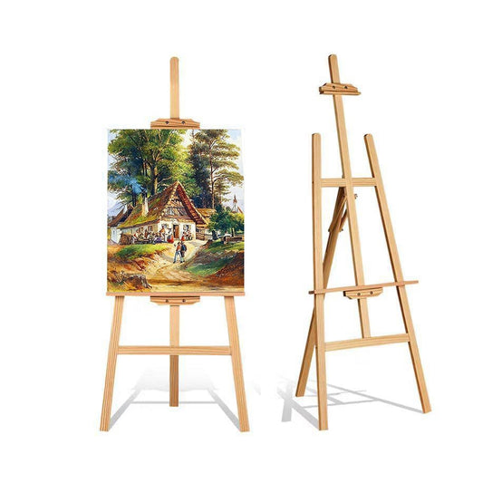 Premium Artist Wooden Easel Stand 5 FEET with Angle and Height Adjustment for Canvas Painting Display 5 ft