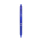 Pilot Frixion Clicker 0.7mm Fine Point Roller Ball Pen with Comfortable Dimpled Grip & Inbuild Eraser | Blue Ink