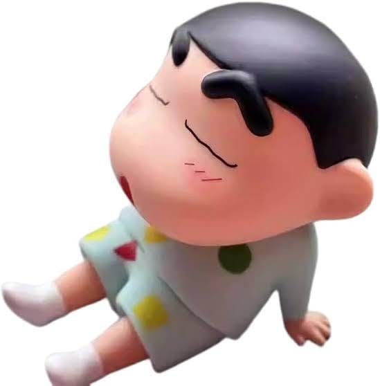 Cute Shinchan Anime Figure in Sitting Pose, Phone Holder, Cartoon Toy, PVC Action Figure, Best Gift for Shinchan Fans