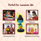 Lord Shiv Shankar Idol Bobblehead for Car Dashboard, Office Table,Home Decor| Little Mor Pankh & Bansuri Figurin|God Statue for Gifting Kids,Family & Friends