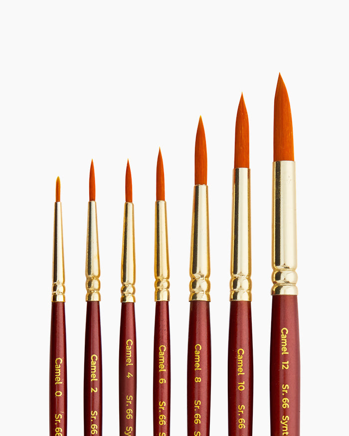 Camlin Camel Synthetic Gold Brushes Round - Series 66