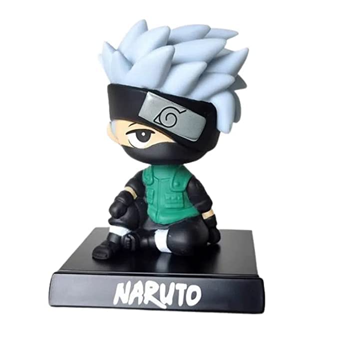 Naruto Kakashi Hatake Bobblehead With Mobile Holder