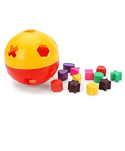 Ratna's Educational Puzzle Ball for Kids 2 in 1. Let Them Learn time with Shapes - Multicolor