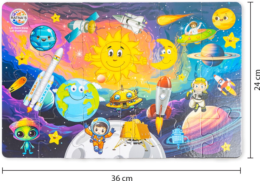 Ratna's Chandrayaan Little Jigsaw Puzzle 24 Pieces for Kids 3+ Years