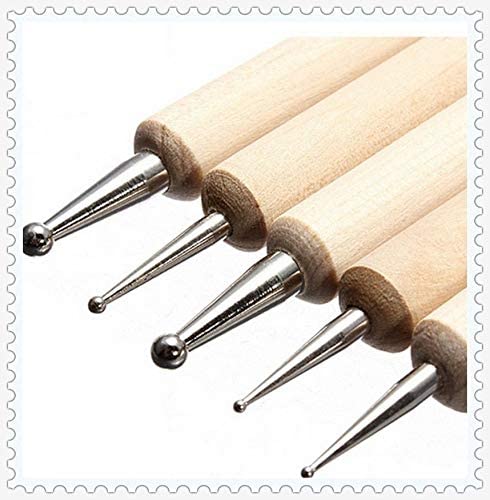 Embossing Wooden Double Sided 5 PC's Tool