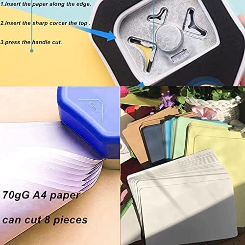 Paper Corner Rounder 3 in 1 (R4mm+R7mm+R10mm) for Paper Crafts，Corner Cutter ，Envelope Punch Board ，Hole Puncher，Laminate, DIY Projects, Photo Cutter,Card Making and Scrapbooking