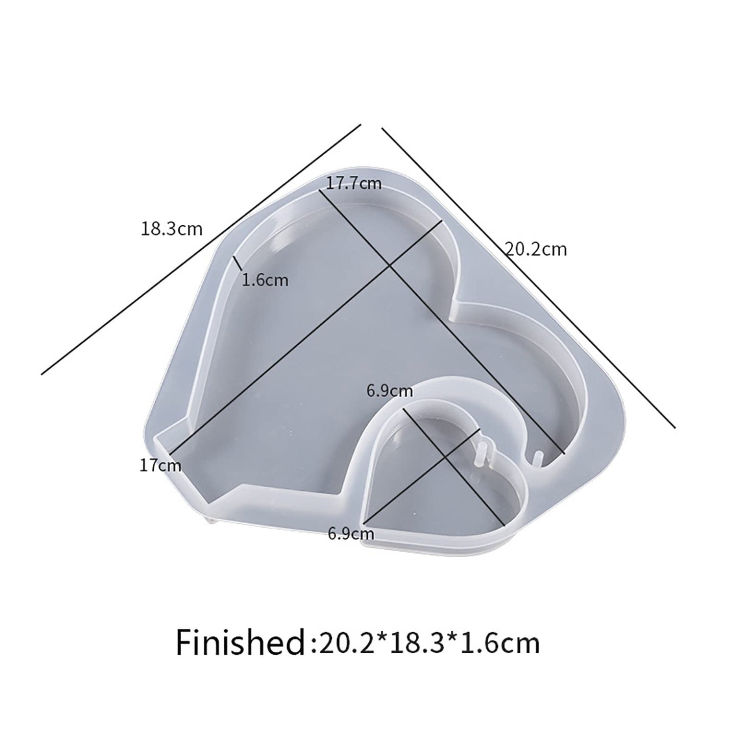 Silicone Mould Heart Photo Frame