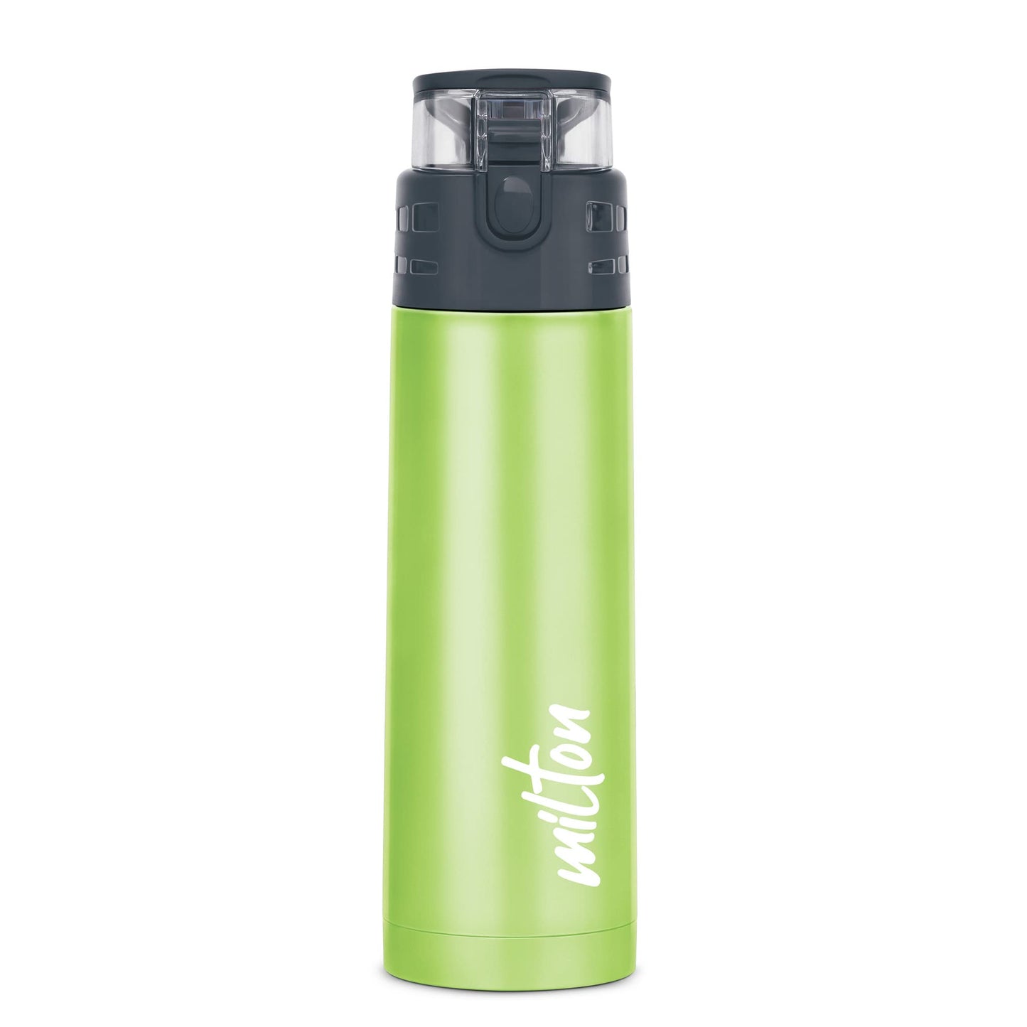 Milton Atlantis 400 Thermosteel Insulated Water Bottle, 350 ml, Green | Hot and Cold | Leak Proof | Office Bottle | Sports | Home | Kitchen | Hiking | Treking | Travel | Easy to Carry | Rust Proof