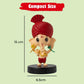 Lord Shree Ganesha Idol Bobblehead for Car Dashboard, Office Table,Home Decor| Little Mor Pankh & Bansuri Figurin|God Statue for Gifting Kids,Family & Friends