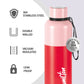 Milton Ancy 750 Thermosteel Water Bottle, 750 ml, Red | 24 Hours Hot and Cold | Easy to Carry | Rust Proof | Tea | Coffee | Office| Gym | Home | Kitchen | Hiking | Trekking | Travel Bottle