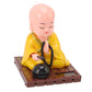 Little Monk Figurine, Solar Chinese Little Buddha Monk Statue, Bring Good Fortune Decoration Ornament, Funny Car Shaking Head Toy, Solar Power Nodding Head Dancing Toy