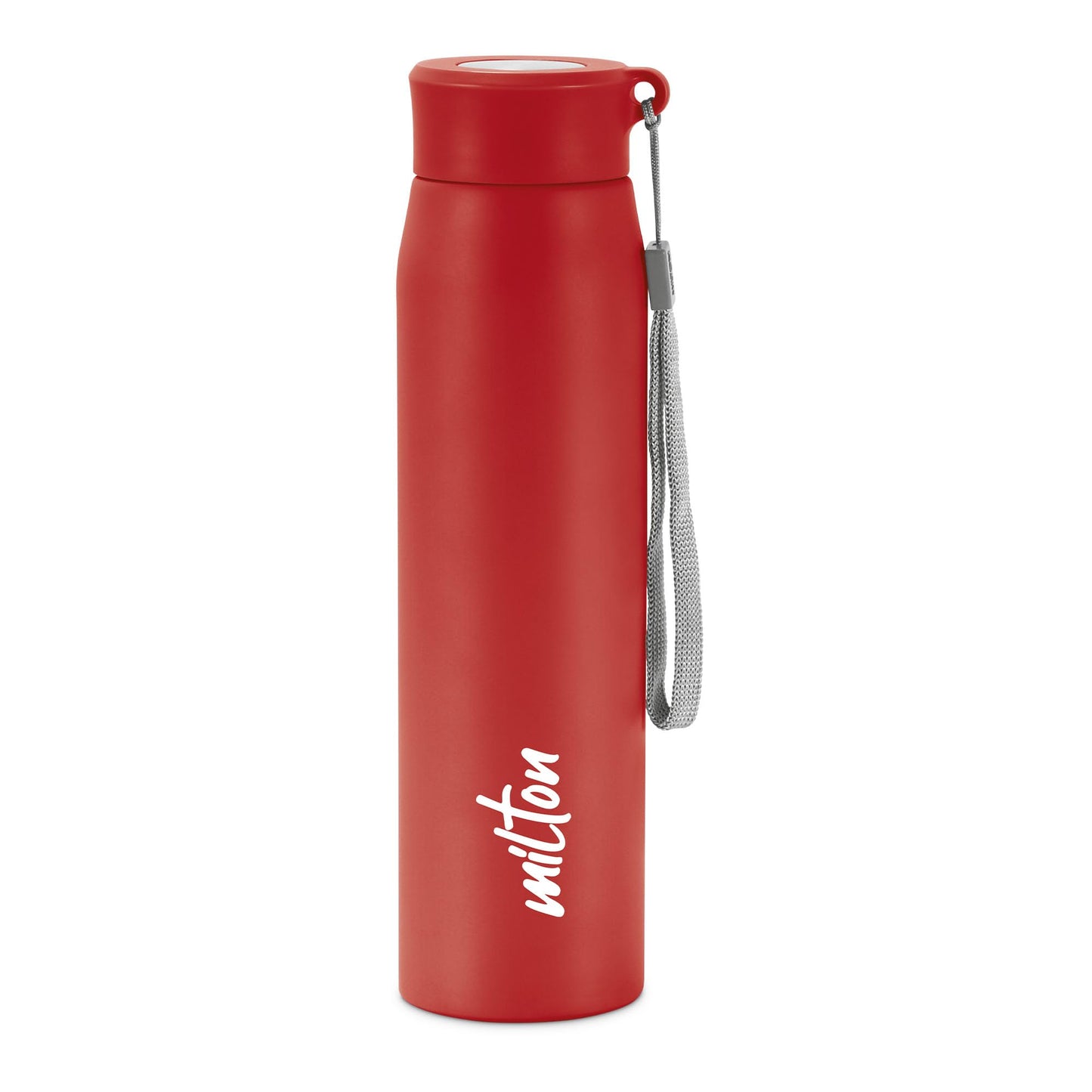 Milton Handy 850 Stainless Steel Water Bottle, 780 ml water bottles, Single walled, Leak-Proof, Rust-free Steel Bottle, Easy Grip, Easy to Carry, Travel Bottle, Red