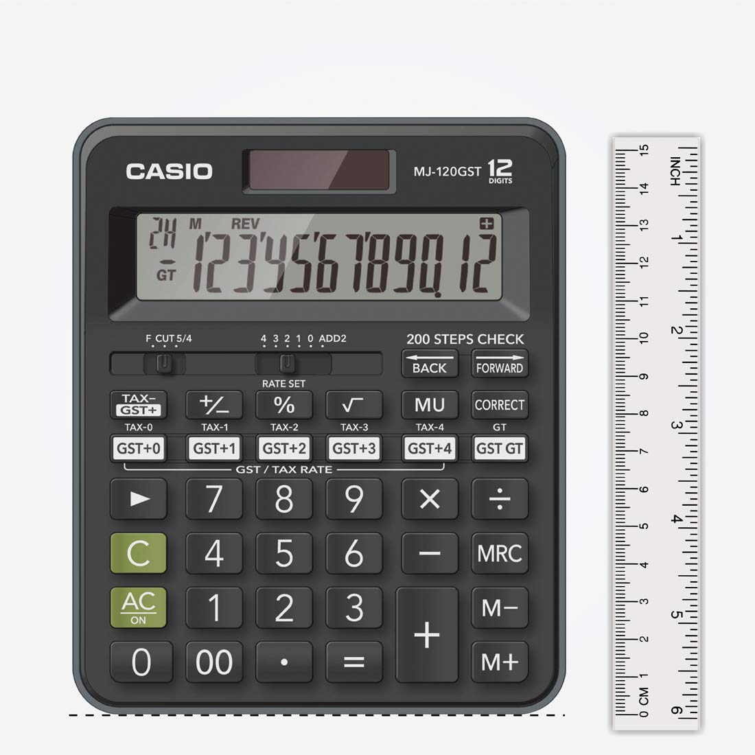 Casio MJ-120GST GST Calculator Black