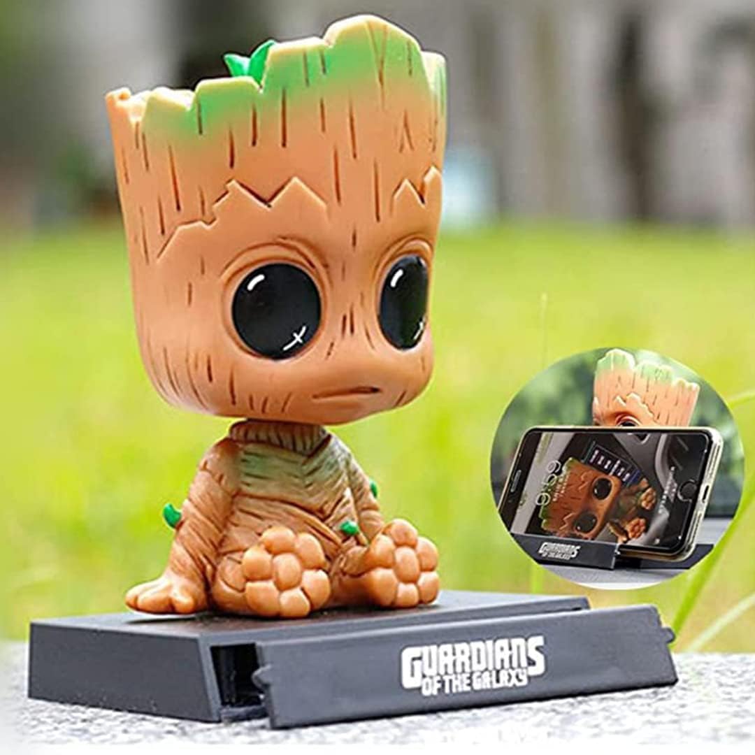 Groot Bobblehead With Mobile Holder