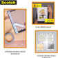 Scotch Double Sided Tape by 3M (1m holds 4.5Kgs) for indoor hanging applications (Photo frames, Mirrors, Key Holders, Car Interiors, Extension Boards, Wall decoration, etc)(L: 3m, W: 24mm)  - grey