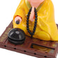 Little Monk Figurine, Solar Chinese Little Buddha Monk Statue, Bring Good Fortune Decoration Ornament, Funny Car Shaking Head Toy, Solar Power Nodding Head Dancing Toy