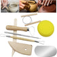 Clay Tool Set Wooden Pottery Clay Sculpture Carving Tool 8 Piece Set Beginner DIY Making Modeling Carving