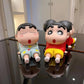 Cute Shinchan Anime Figure in Sitting Pose, Phone Holder, Cartoon Toy, PVC Action Figure, Best Gift for Shinchan Fans