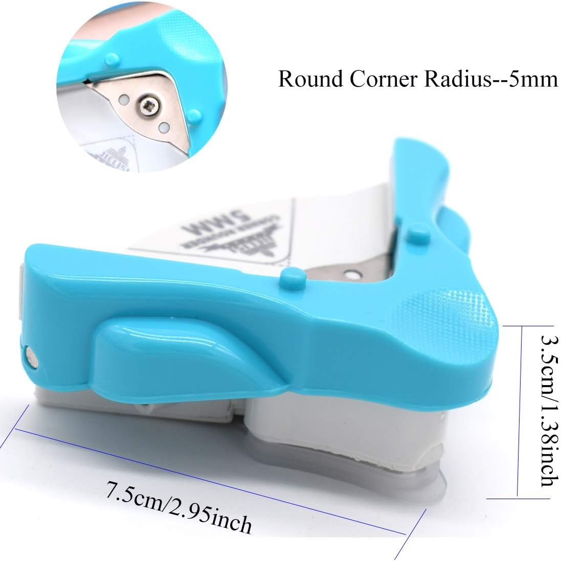 Corner Rounder Punch for Craft, Photo Cutter, Card Making and Scrapbooking(5mm)