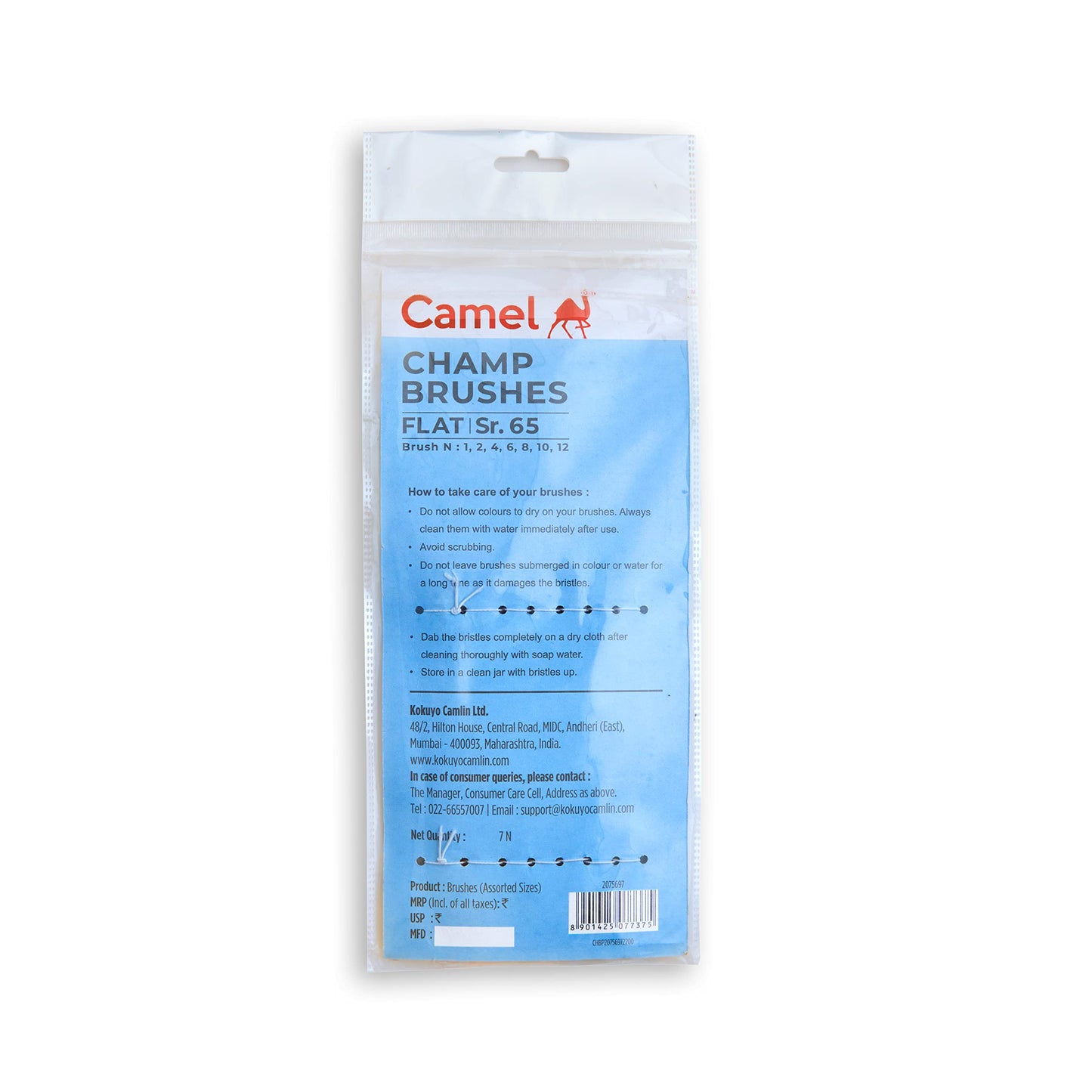 Camlin Camel Champ Brushes Flat - Series 65