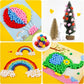 Craft Pom Pom Ball 1 Cm Assorted Colorful - 1200 Pc's