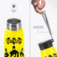 Milton Handy Design 850 Stainless Steel Water Bottle, 780 ml, Yellow (Super Heroes - Batman)| Single walled | Leak Proof | Gym Bottle | Home | Kitchen | Hiking | Treking Bottle | Travel Bottle