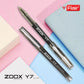Flair Zoox Y7 Ball Pen | Sturdy Body With Elegant Metal Clip | Dotted Texture For Better Holding | Jumbo Refill With Large Ink Capacity | Black Ink