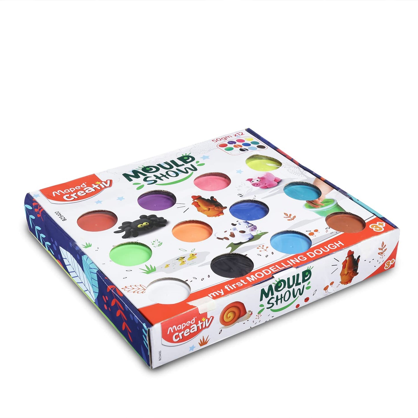 Maped Modelling Dough 50gm* 12 Shades with Tools | Dough Clay| Clay Dough | Moulding Dough | Non - Toxic Dough | Return Gifts | Bithday Gifts