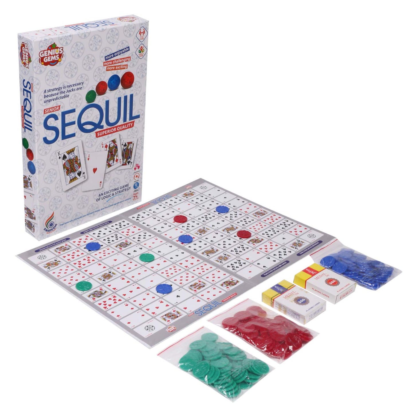 Ratna's Sequil Game an Exciting Game of Logic & Strategy