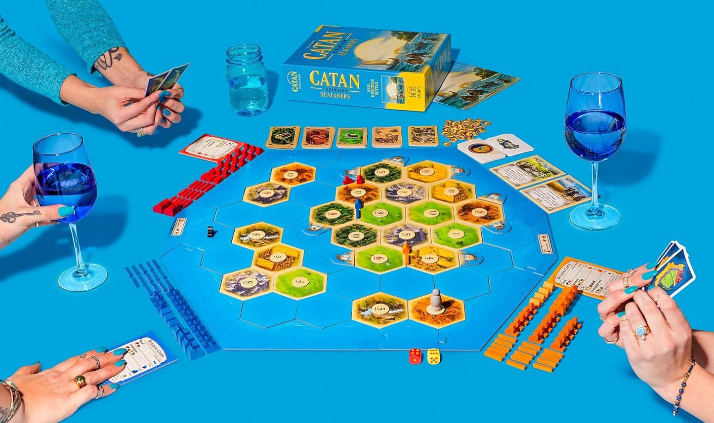 Catan Seafarers Board Game Expansion Family Board Game Board Game for Adults and Family Adventure Board Game Ages 10+ for 3 to 4 Players