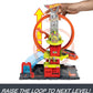 Hot Wheels City Super Loop Fire Station Playset, Track Set With 1 Toy Car