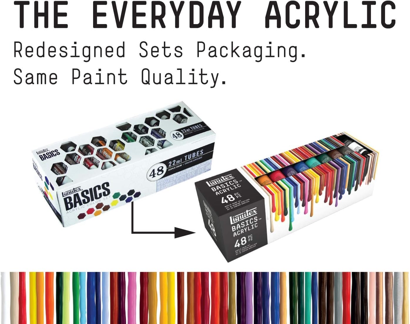 Liquitex Basics Acrylic Set - 48x22ml