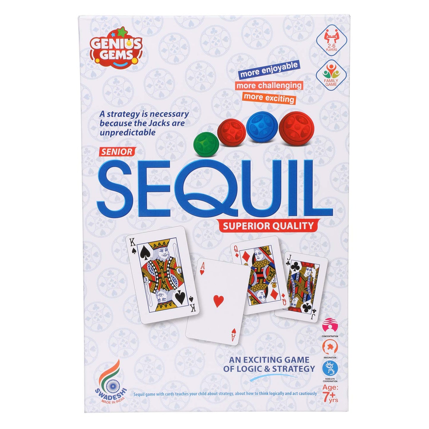 Ratna's Sequil Game an Exciting Game of Logic & Strategy