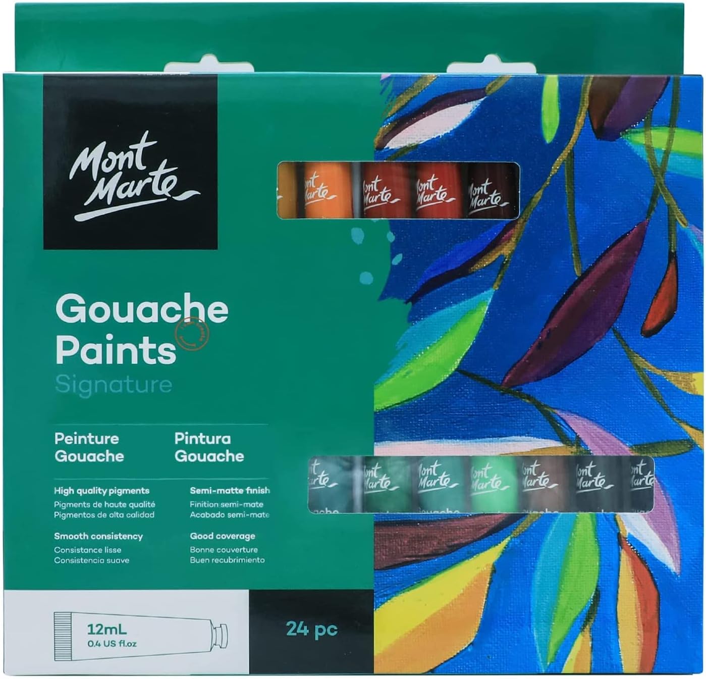 Mont Marte Gouache Paints Signature 24pc x 12ml