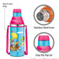 Milton Kool Stunner 400 Kids Plastic Insulated Water Bottle with Straw, 404 ml, Sipper Bottle, Leak Proof, BPA Free, Food Grade, School & Picnic Bottle, Blue