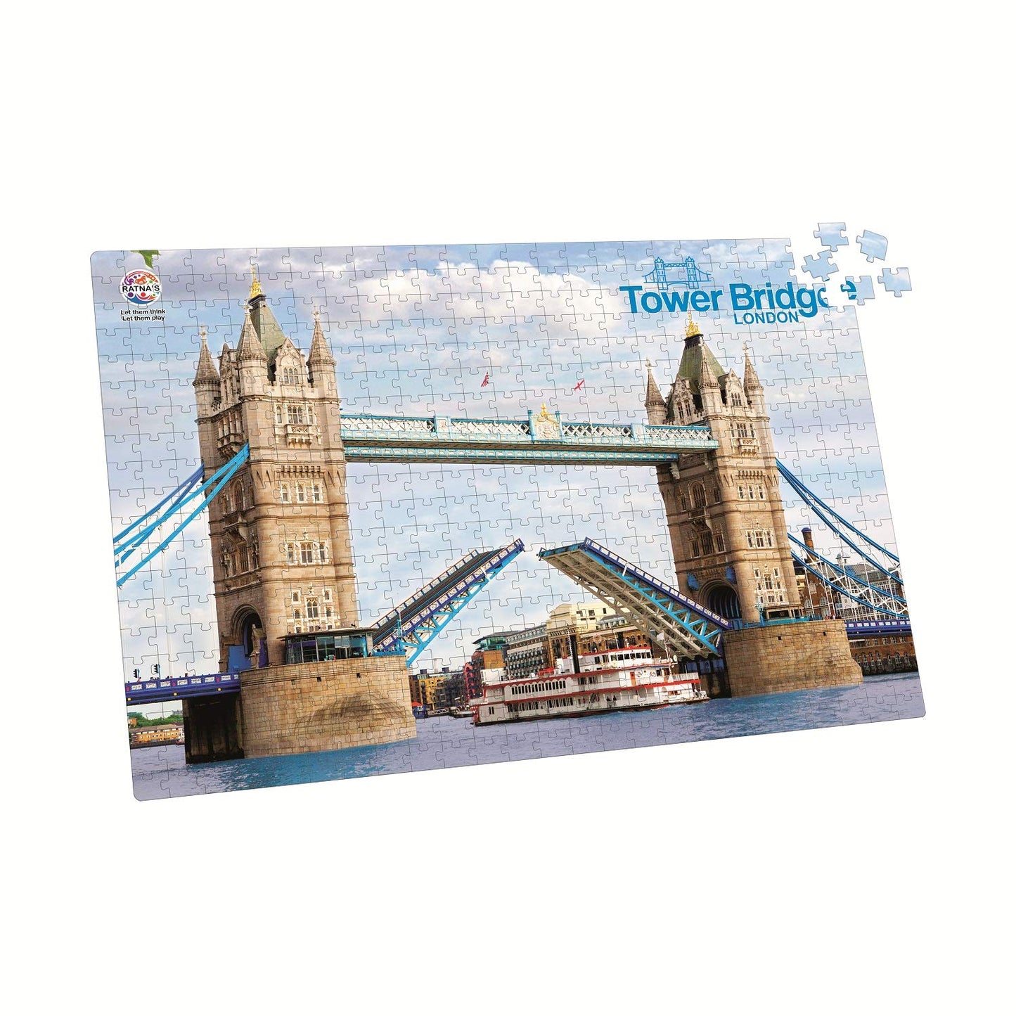 Ratna's London Tower Bridge 500 Pieces Floor Jigsaw Puzzle (Size: 98 cm * 67 cm)