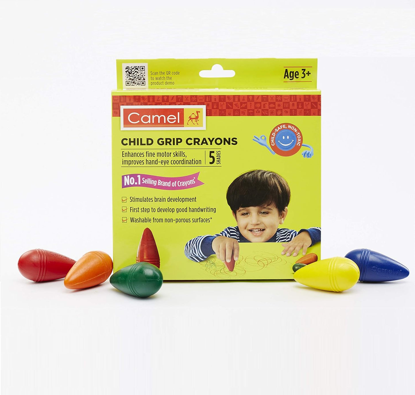 Camlin Camel Child Grip Crayon Set