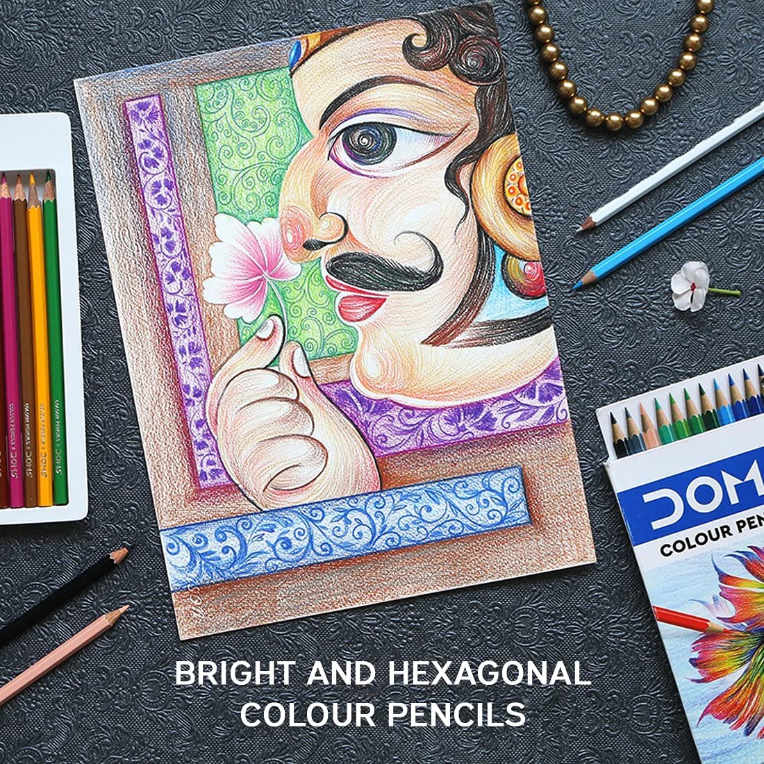 Buy DOMS Colour Pencils 24 Shades online in India | Hello August