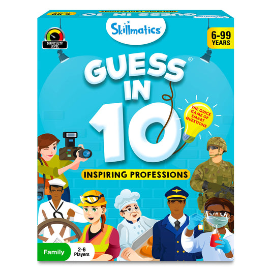 Skillmatics Card Game - Guess in 10 Inspiring Professions, Perfect for Boys, Girls, Kids, and Families Who Love Board Games and Educational Toys, Travel Friendly, Gifts