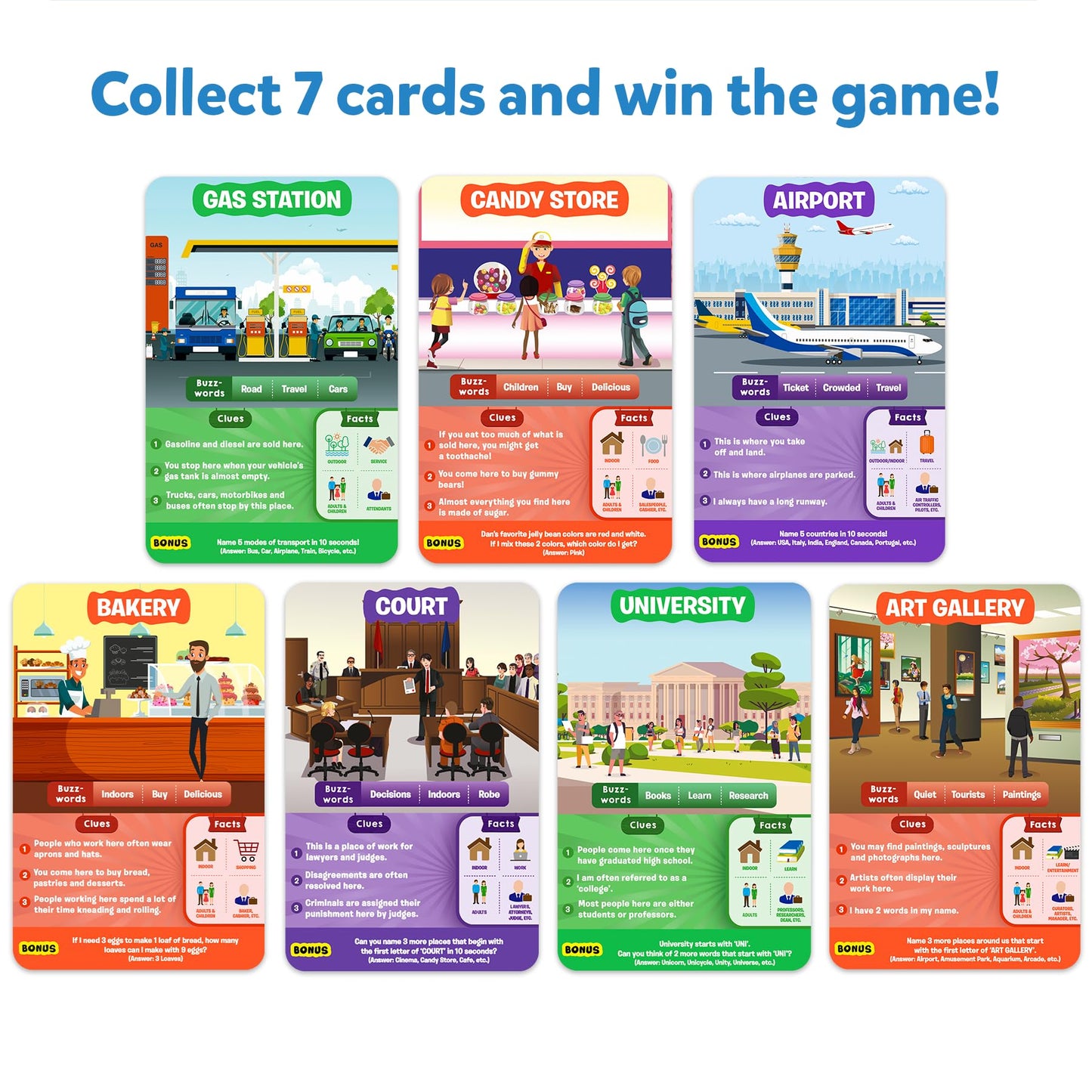 Skillmatics Card Game - Guess in 10 All Around The Town, Perfect for Boys, Girls, Kids, and Families Who Love Board Games, Travel Friendly,Gifts