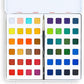 Camel Artist Water Colour Cakes Set - Pack of 48 shades