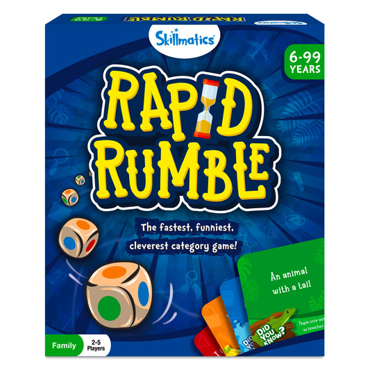 Skillmatics Board Game Rapid Rumble, Fun for Family Game Night, Educational Toy, Card Game for Kids, Teens & Adults, Gifts