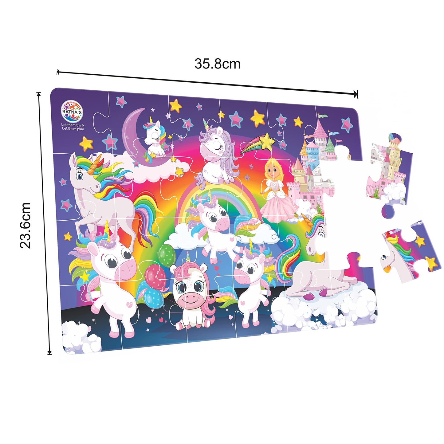 Ratna's Unicorn Little Jigsaw Puzzle 24 Pieces for Kids 3+ Years