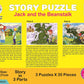 Ratna's Story Jigsaw Puzzle Jack & The Beanstalk 105 Pieces Puzzle(35 Pieces x 3 Puzzles)