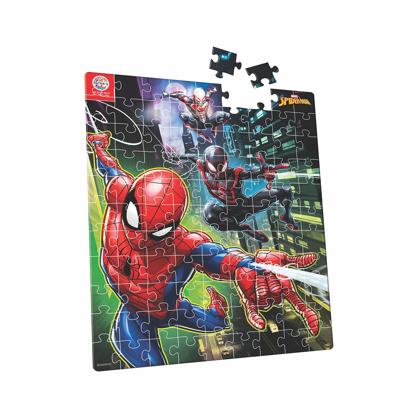 Ratna's 99 Pieces Spiderman Jigsaw Puzzle for Kids. Puzzle Size 44.5cm X 37cm