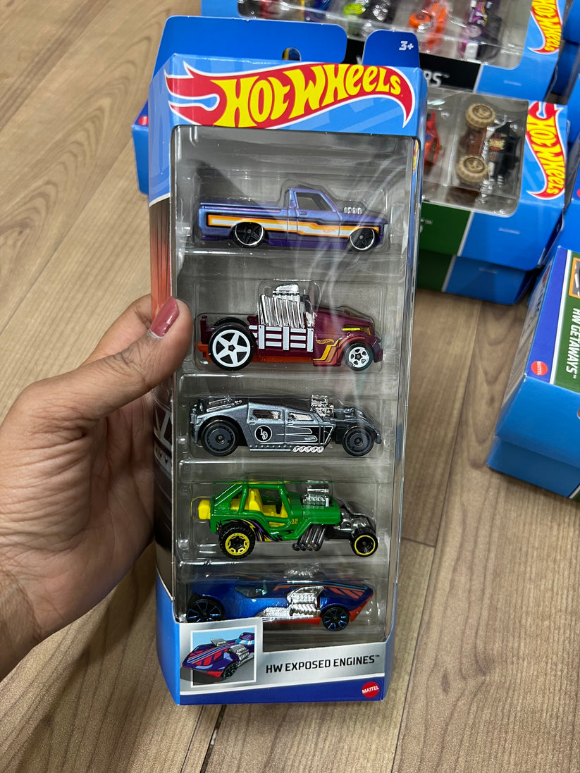 Hot wheels Set of 5 Exposed Engine