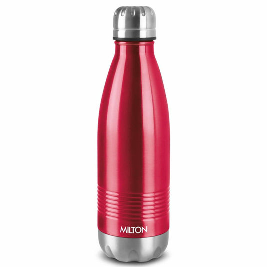 Milton Duo DLX 500 Thermosteel 24 Hours Hot and Cold Water Bottle, 1 Piece, 500 ml, | 100% Leak Proof | Office Bottle | Gym | Home | Kitchen | Hiking | Trekking | Travel Bottle