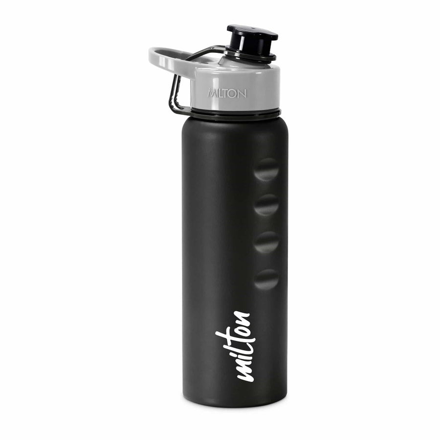 Milton Gripper 750 Stainless Steel Water Bottle, 750 ml, | Leak Proof | Easy Grip | Light Weight | Easy to Carry